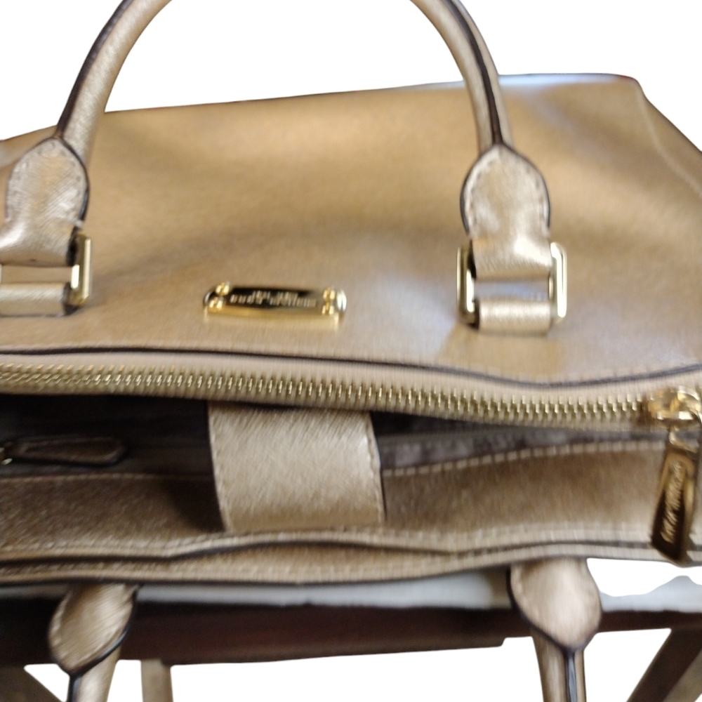 Michael Kors Metallic Gold Retired Satchel - Picture 8 of 12